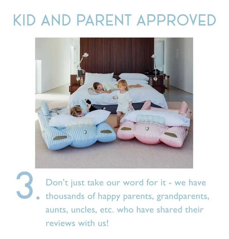 3. Kid and Parent Approved | Don’t just take our word for it - we have thousands of happy parents, grandparents, aunts, uncles, etc. who have shared their reviews with us!