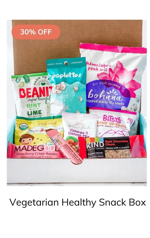 Vegetarian Healthy Snack Box