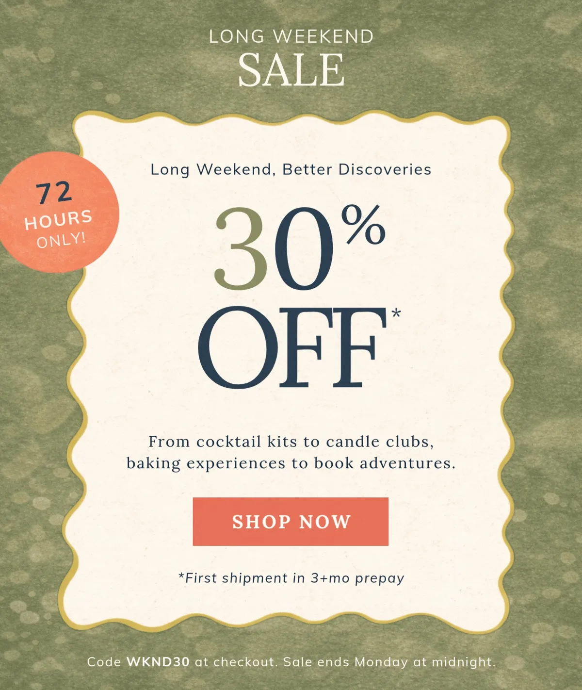 Shop 30% off sale
