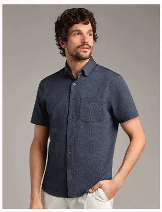 Commuter® Seersucker Short Sleeve Button Down