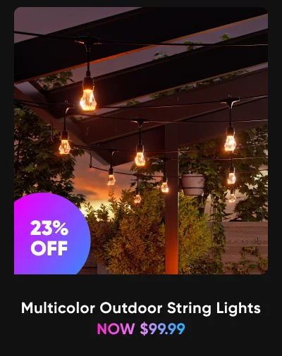 Multicolor Outdoor String Lights