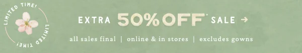 limited time! extra 50% off sale
