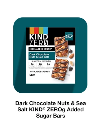 Dark Chocolate Nuts and Sea Salt ZEROg Added Sugar Bars