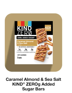 Caramel Almond and Sea Salt ZEROg Added Sugar Bars