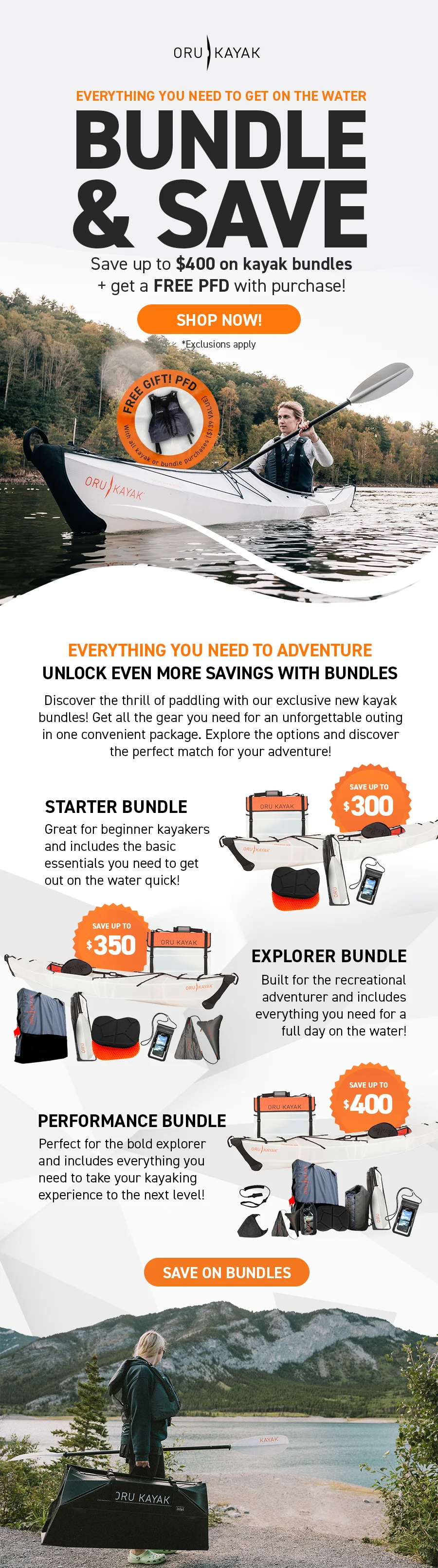 Bundles Sale: Save up to $400 off + get a FREE PFD!