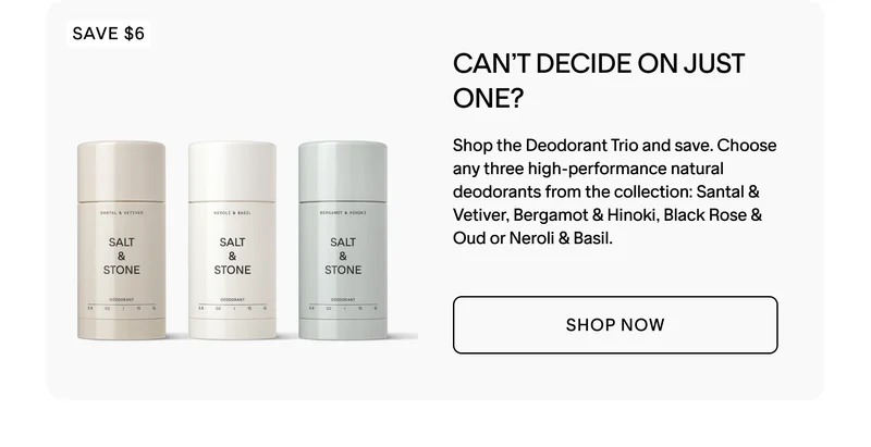 Deodorant Trio