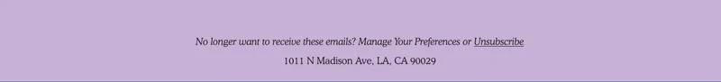 Manage Preferences