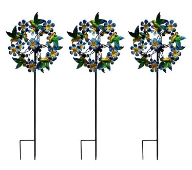 Temp-tations Outdoors Set of 3 Garden Critter Wind Spinners