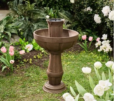 Bernini Bari 5-in-1 Cordless Fluted Fountain with Timer