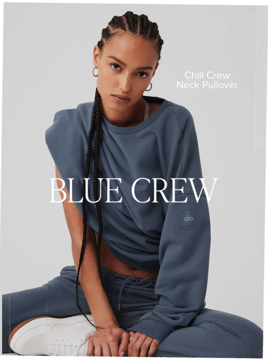 CHILL CREW NECK PULLOVER BLUE CREW