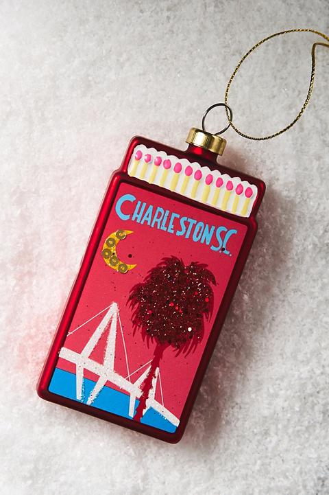 Furbish Studio Destination Matchbook Glass Ornament