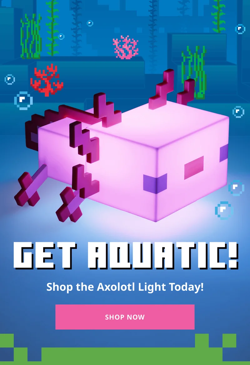 Get Aquatic with an Axolotl light today - shop now