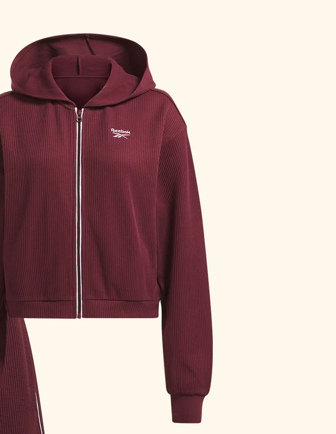 RIE Waffle Full-Zip Hoodie