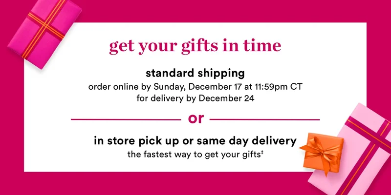 Get your gifts in time: the fastest way to get your gifts