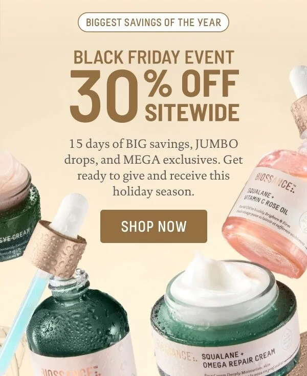 Black Friday Event: 30% Off Sitewide