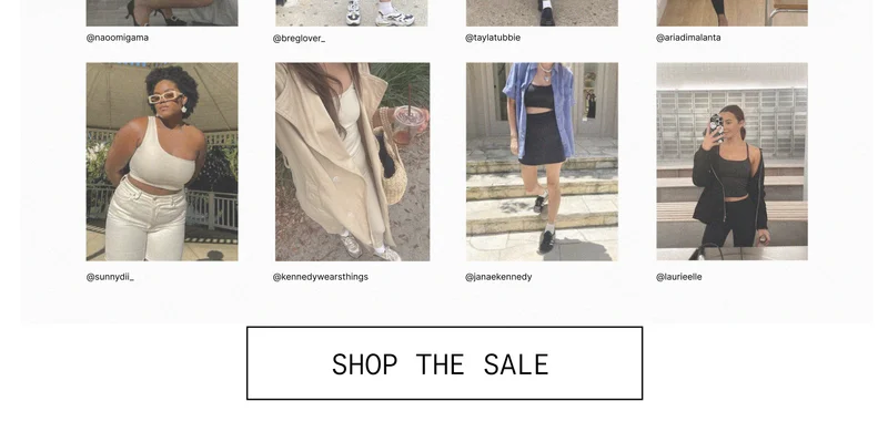 SHOP THE SALE