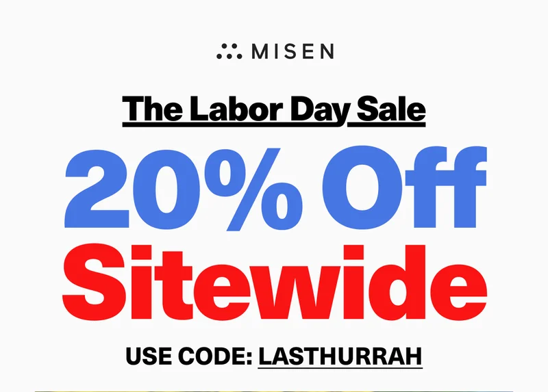 The Labor Day Sale - 20% OFF SITEWIDE - USE CODE: LAST HURRAH
