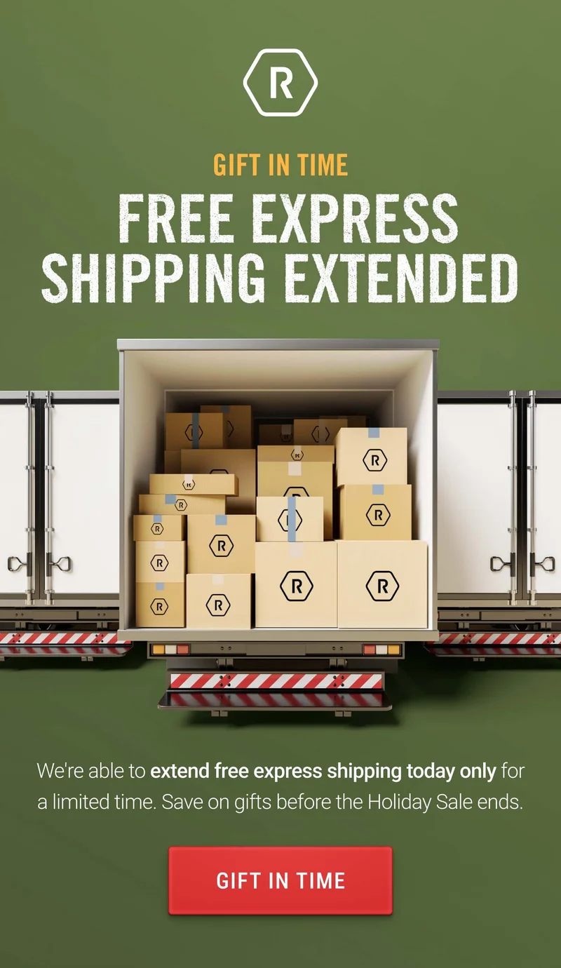 Free Express Shipping Extended