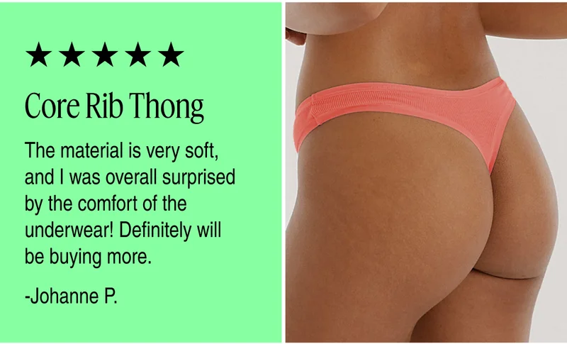 Core Rib Thong