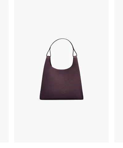 Oversized Double Loop Bag Plum