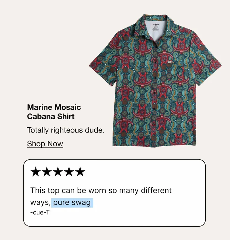 Marine Mosaic Cabana Shirt