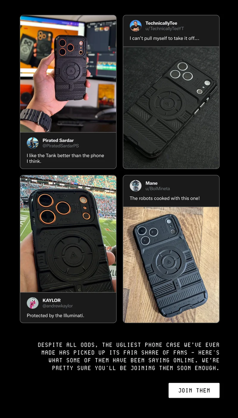 Despite all odds, the ugliest phone case we've ever made has picked up its fair share of fans...