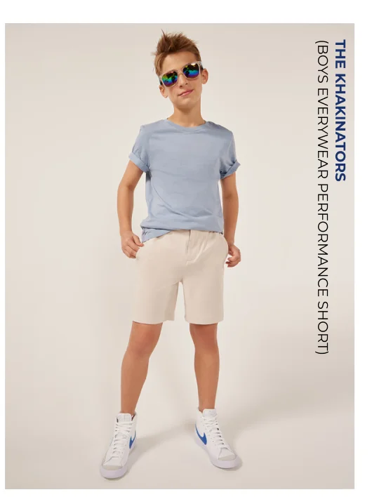 Boys Everywear Performance Shorts: The Khakinators