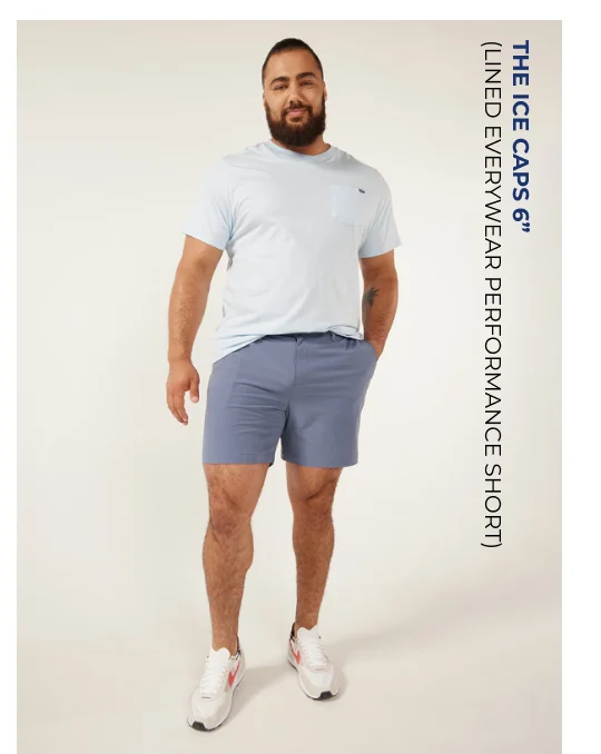 Lined Everywear Performance Short: The Ice Caps 6"