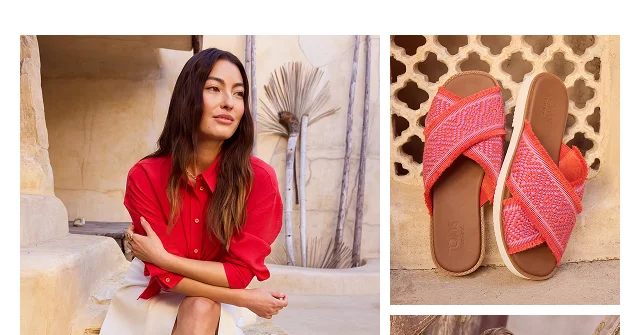 Mae Crossover Slide Sandal - Image