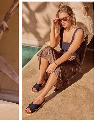 Mae Crossover Slide Sandal - Image