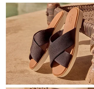 Mae Crossover Slide Sandal - Image