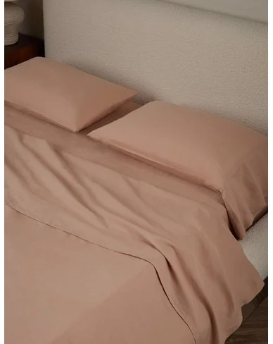 Melia European Flax Linen® Sheet Set - Blush / King