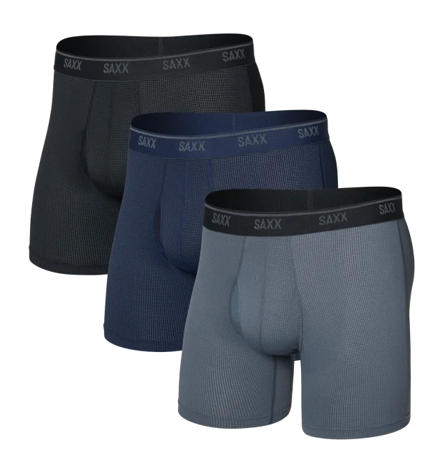 Quest Quick Dry Mesh Boxer Brief 3-Pack