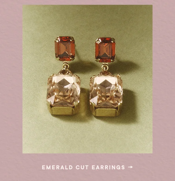 Emerald Cut Earrings
