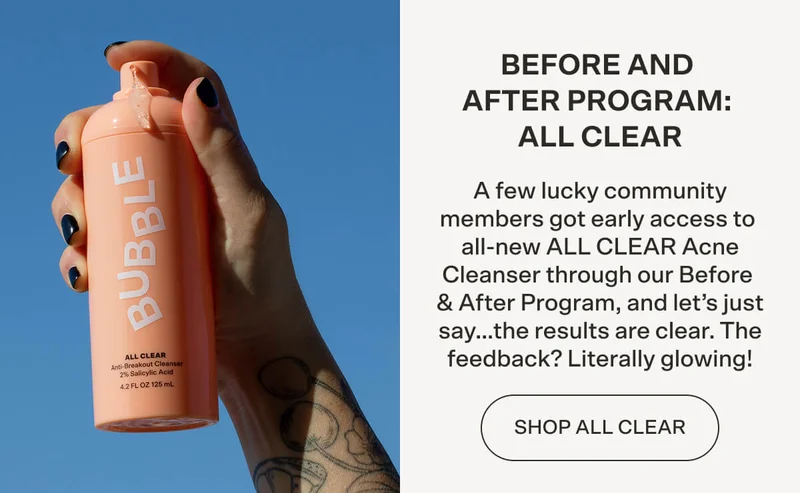 Before and after program: All Clear