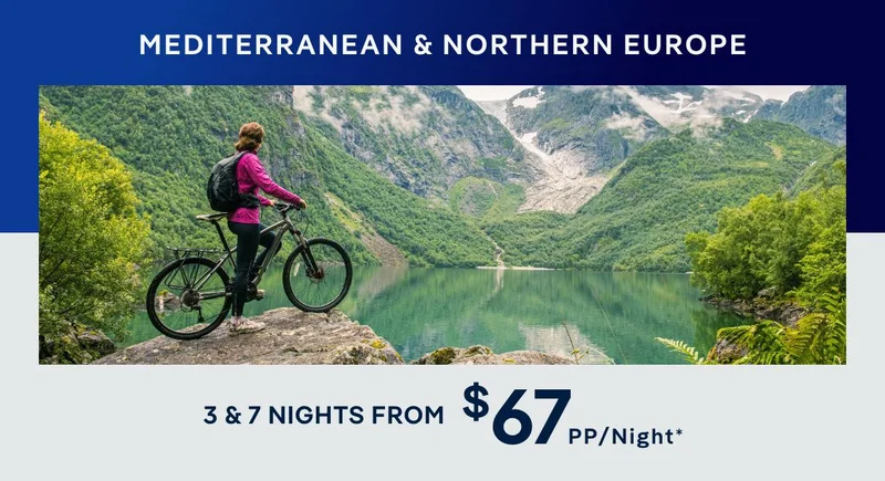 Mediterranean & Northern Europe – 2, 3, &7 Nights – Click to View Cruises & Book Now Mediterranean & Northern Europe – 2, 3, &7 Nights – Click to View Cruises & Book Now