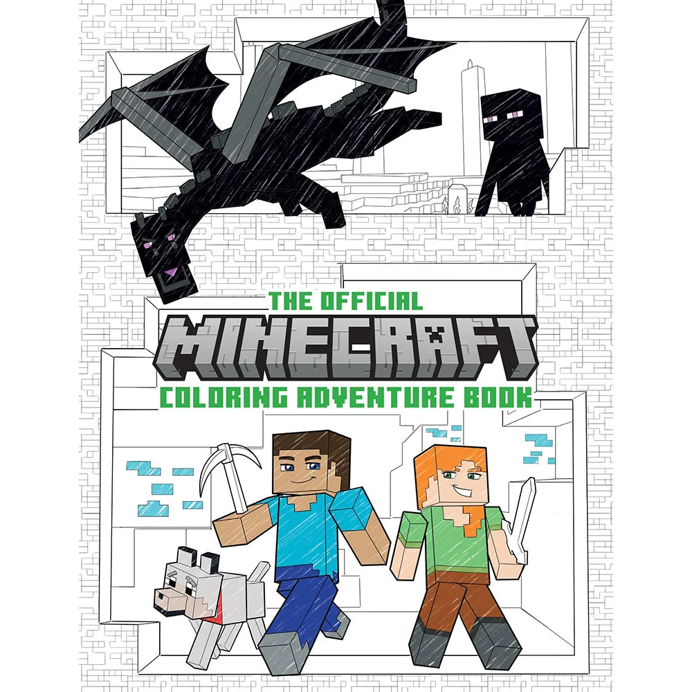 Image of Official Minecraft Coloring Adventures Book: Create, Explore, Color!