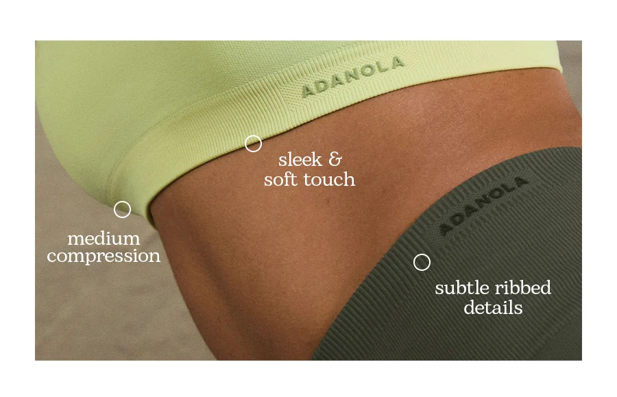 Classic seamless: Medium compression, sleek & soft touch, subtle ribbed details