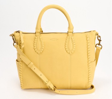 American Leather Co. Leather Madison Satchel with Crossbody
