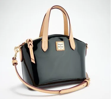 Dooney & Bourke Patent Leather Ruby Bag with Crossbody Strap