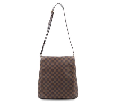 Pre-Owned Louis Vuitton Musette Damier Ebene Brown