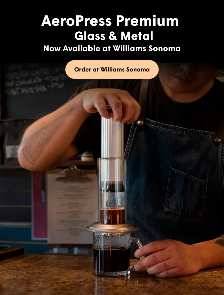 AeroPress Premium Glass & Metal at Williams Sonoma