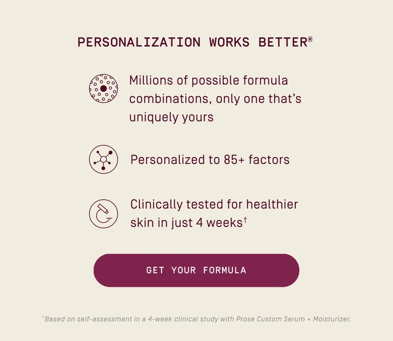 Personalization Works Better | Get your formula