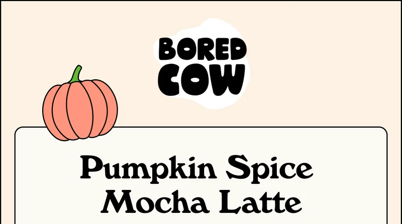 Pumpkin spice mocha latte