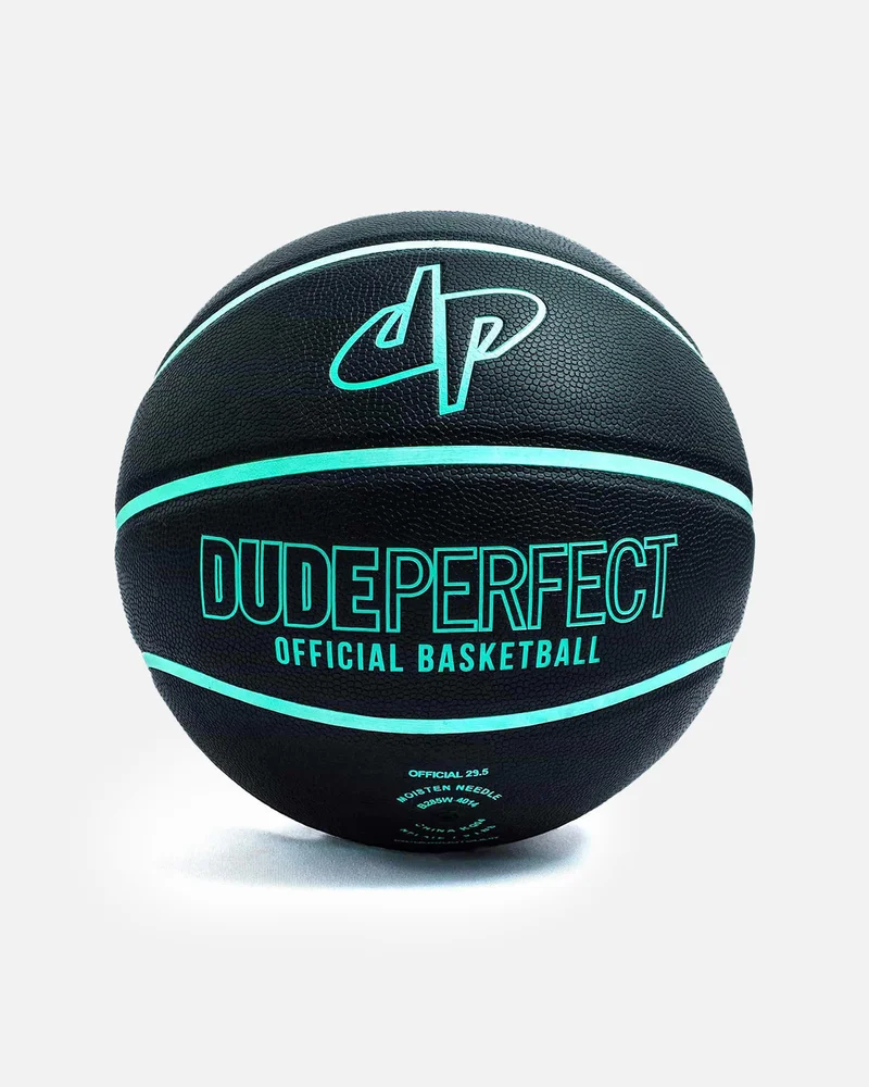 Image of Dude Perfect Official Basketball (Black/Mint)