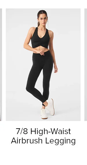 7/8 high waist airbrush legging - black