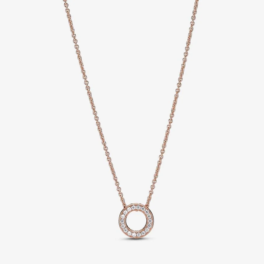 Pandora Logo Pavé Circle Collier Necklace Pandora Logo Pavé Circle Collier Necklace