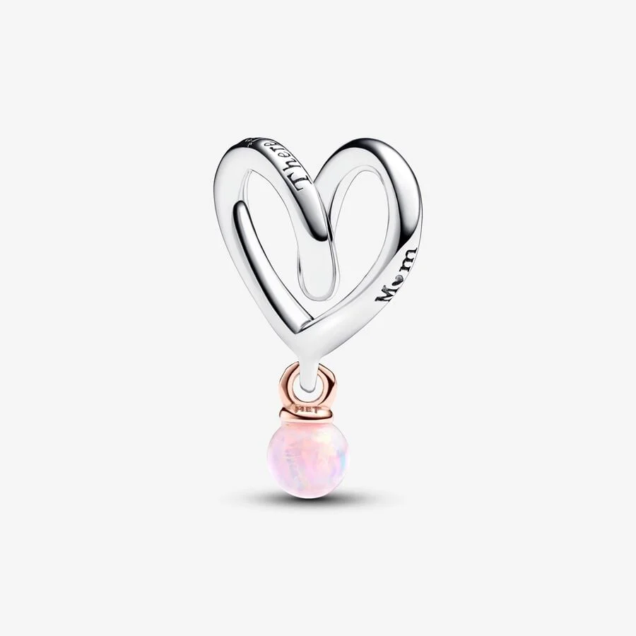 Two-tone Wrapped Heart Charm Two-tone Wrapped Heart Charm