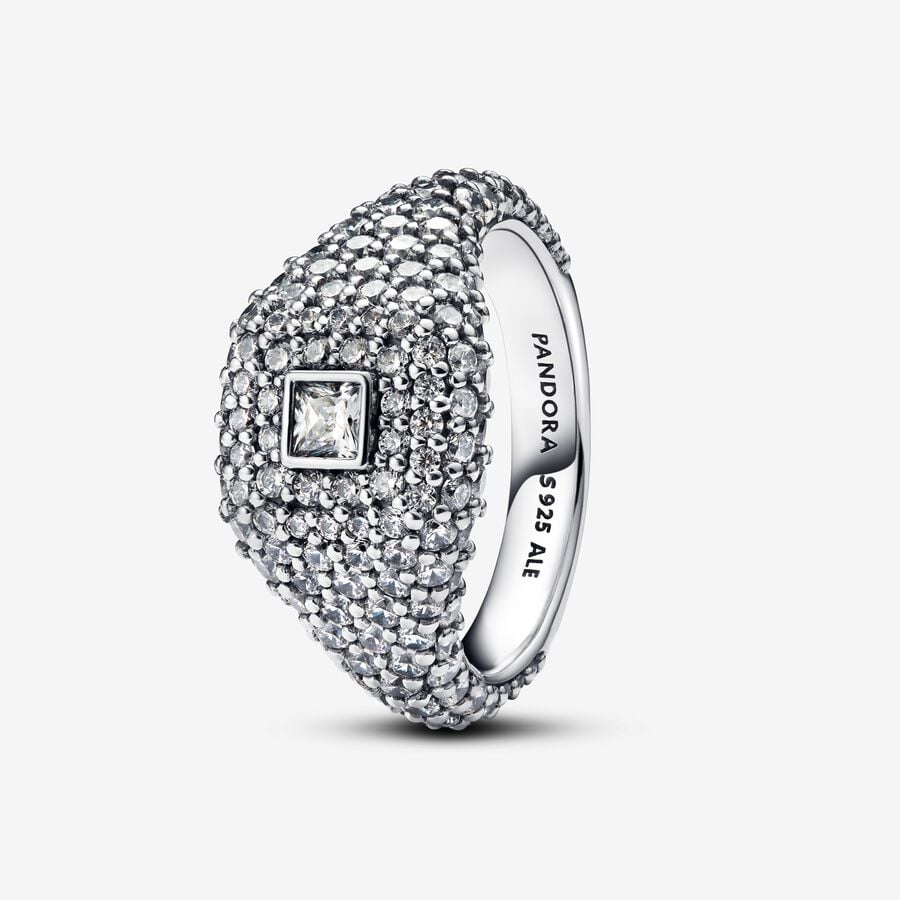 Pavé Square Cocktail Ring Pavé Square Cocktail Ring