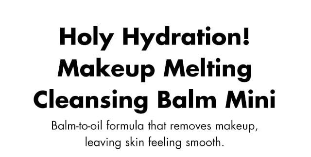 Balm-to-oil formula that removes makeup